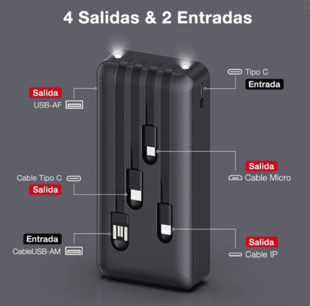 Cargador Portatil Power Bank -1Hora