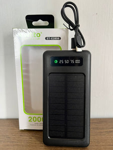 Cargador Solar Ewtton 20000 mAh