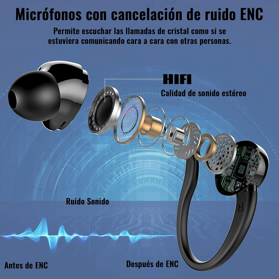 EARBUDS V5 CON CLIP SUJETADOR