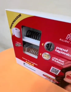 MAQUINA DE PAPEL HIGIÉNICO Y CHICLES TRIDENT